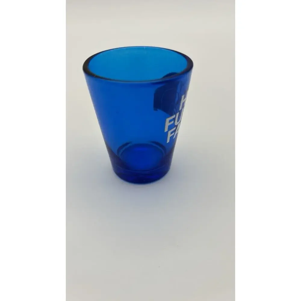 Hey F*** Face Shot Glass. Looks Like North face Logo. VG Condition.